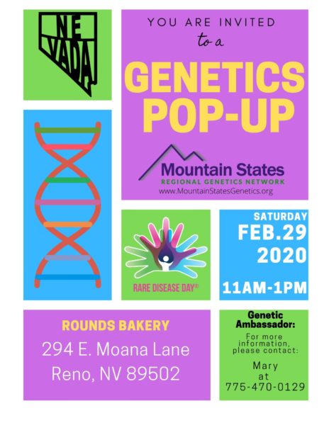 Reno genetics popup flyer